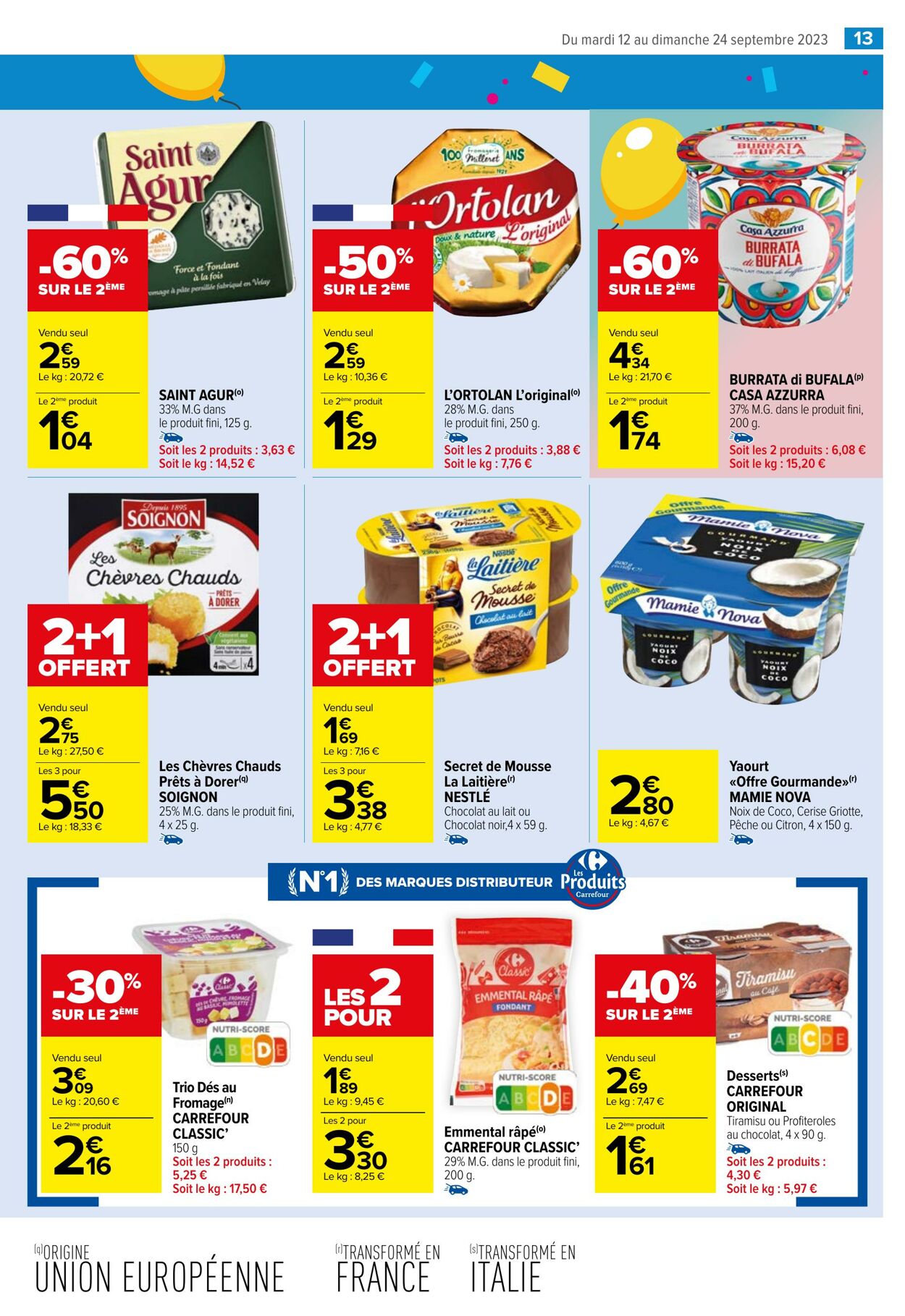 Catalogue Carrefour Market 12.09.2023 - 24.09.2023