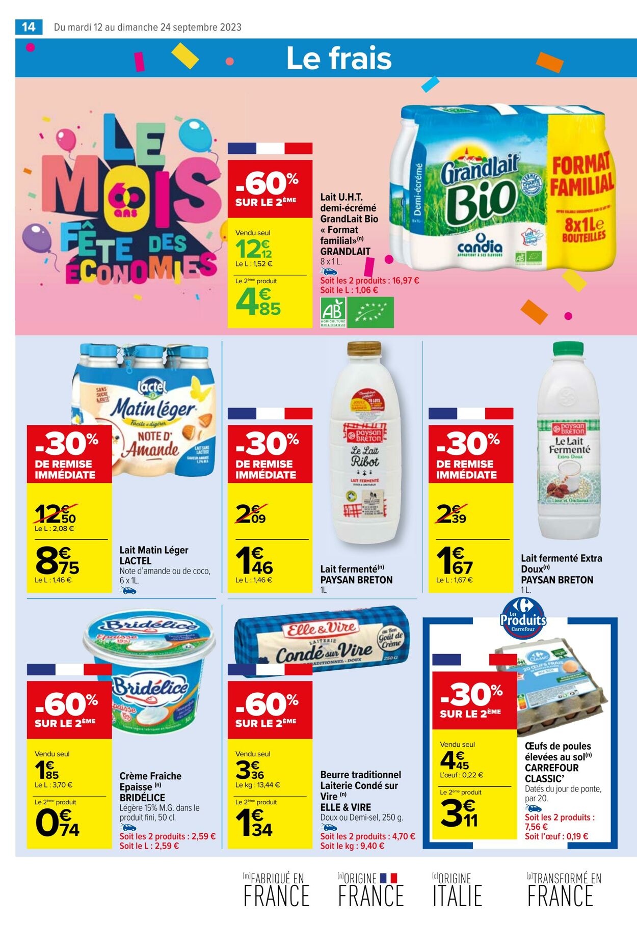 Catalogue Carrefour Market 12.09.2023 - 24.09.2023