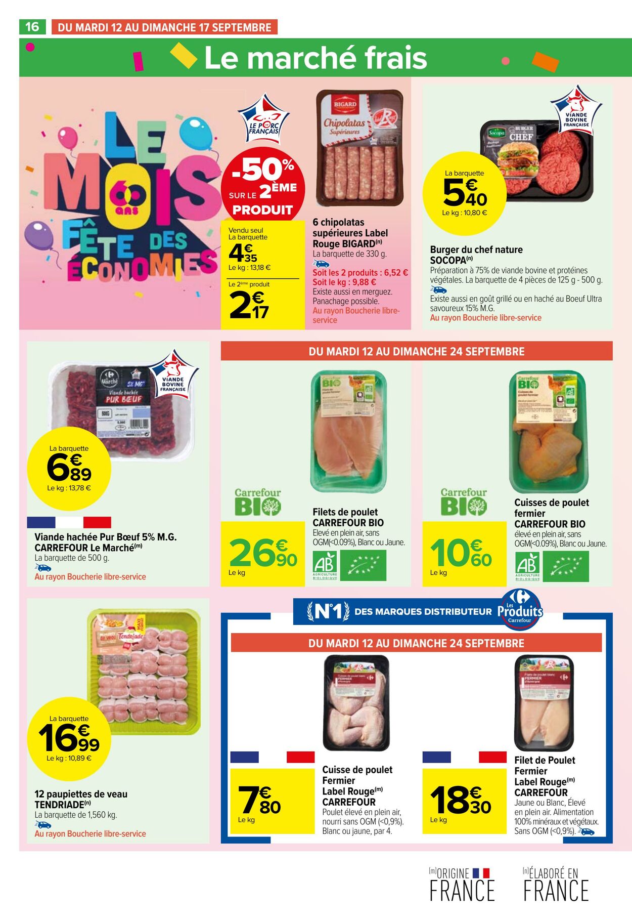 Catalogue Carrefour Market 12.09.2023 - 24.09.2023