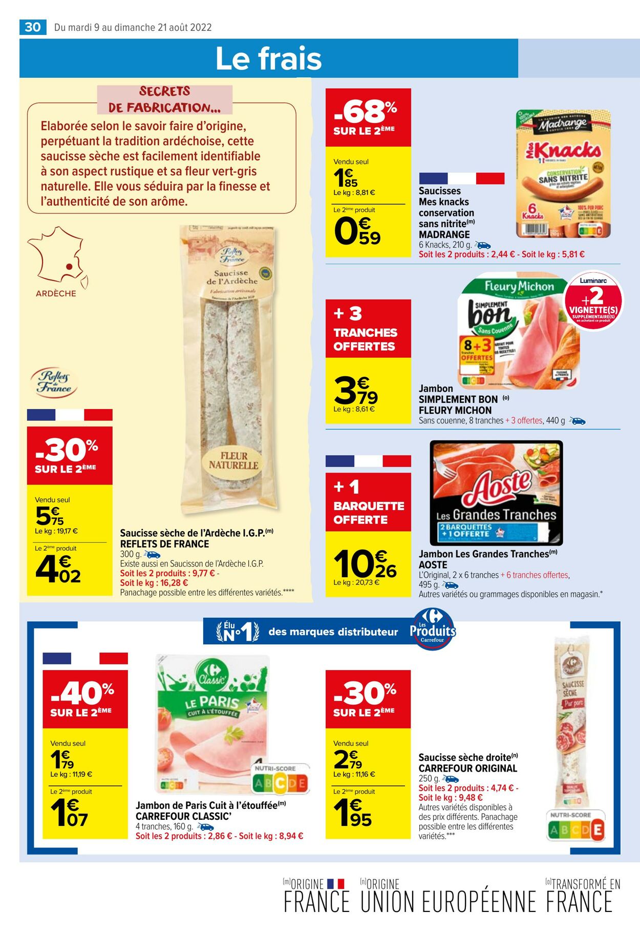 Catalogue Carrefour Market 09.08.2022 - 21.08.2022