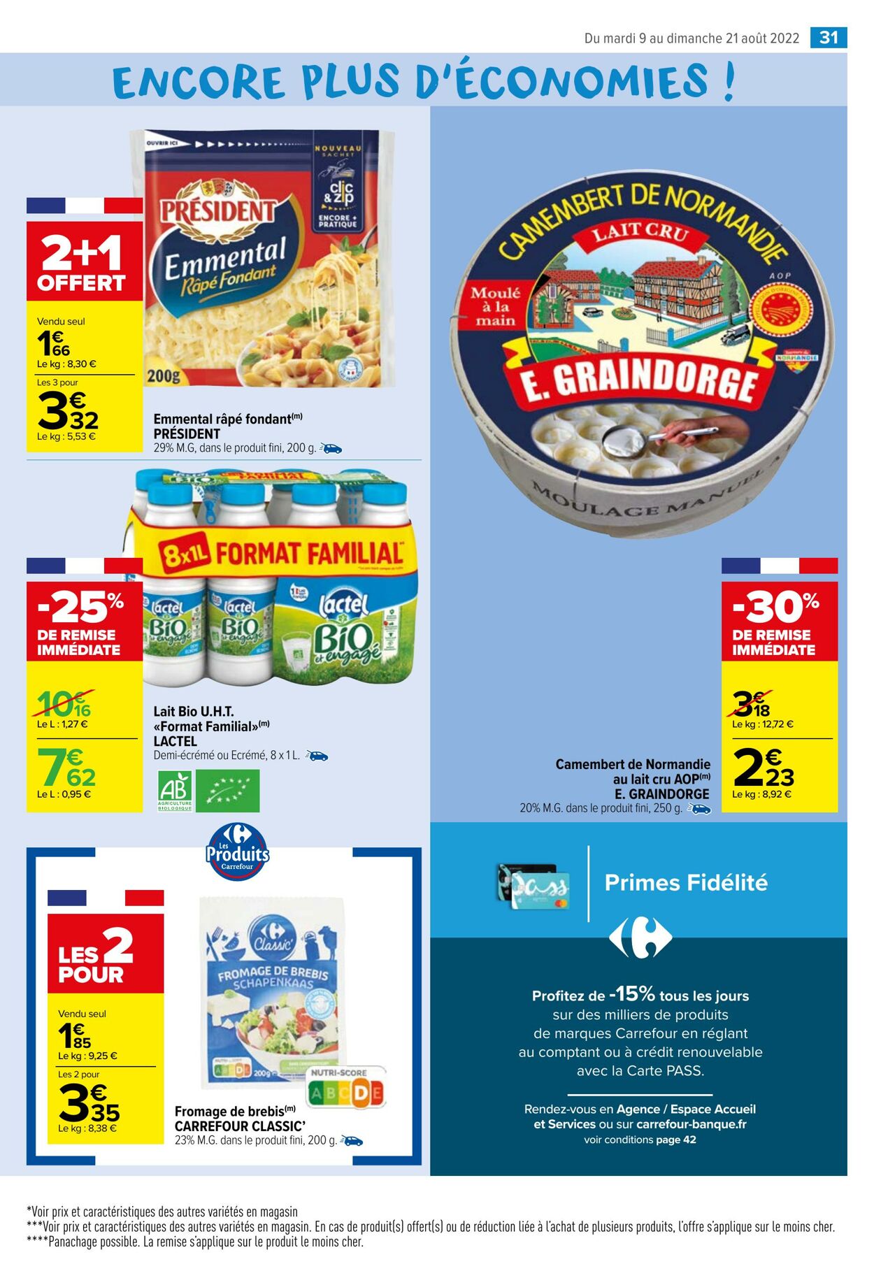 Catalogue Carrefour Market 09.08.2022 - 21.08.2022