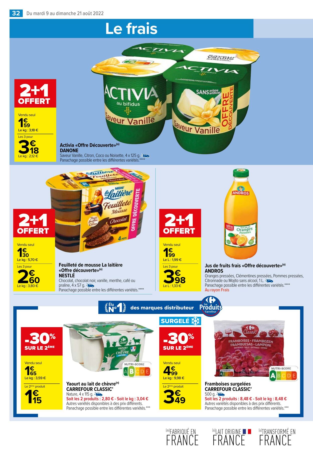 Catalogue Carrefour Market 09.08.2022 - 21.08.2022