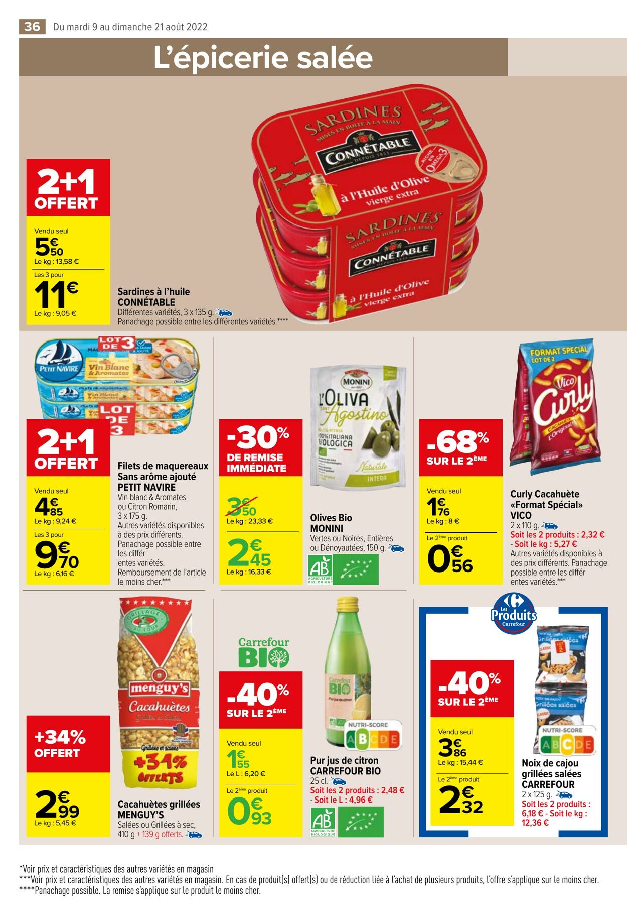 Catalogue Carrefour Market 09.08.2022 - 21.08.2022