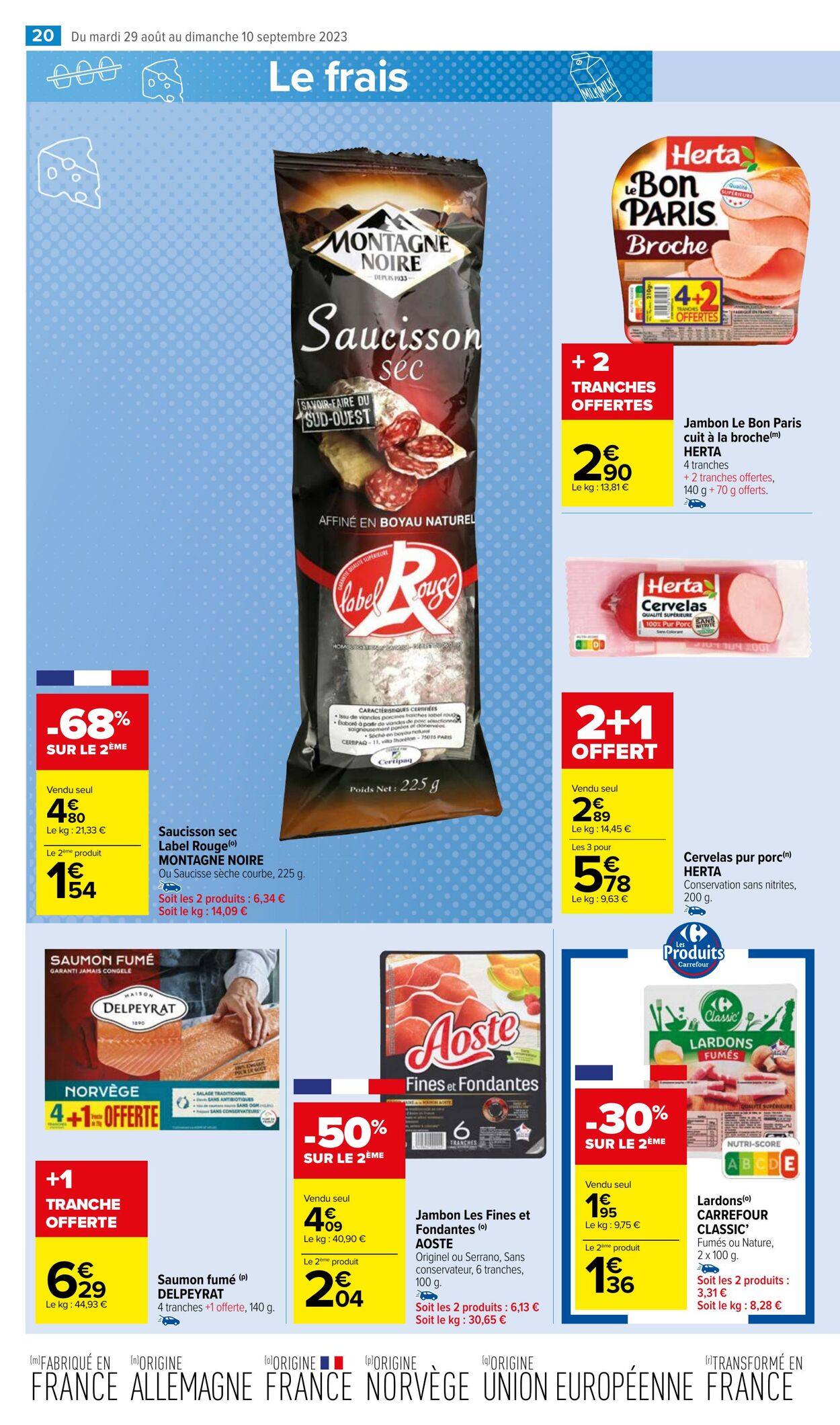 Catalogue Carrefour Market 29.08.2023 - 10.09.2023