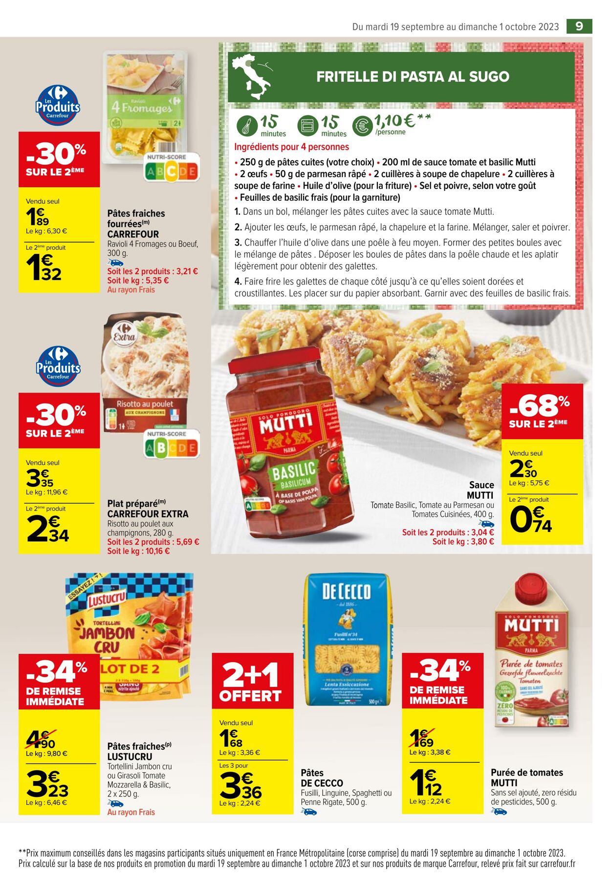 Catalogue Carrefour Market 19.09.2023 - 01.10.2023