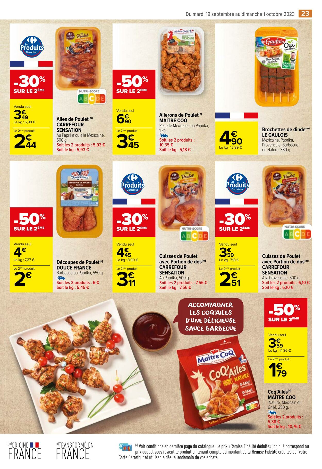 Catalogue Carrefour Market 19.09.2023 - 01.10.2023