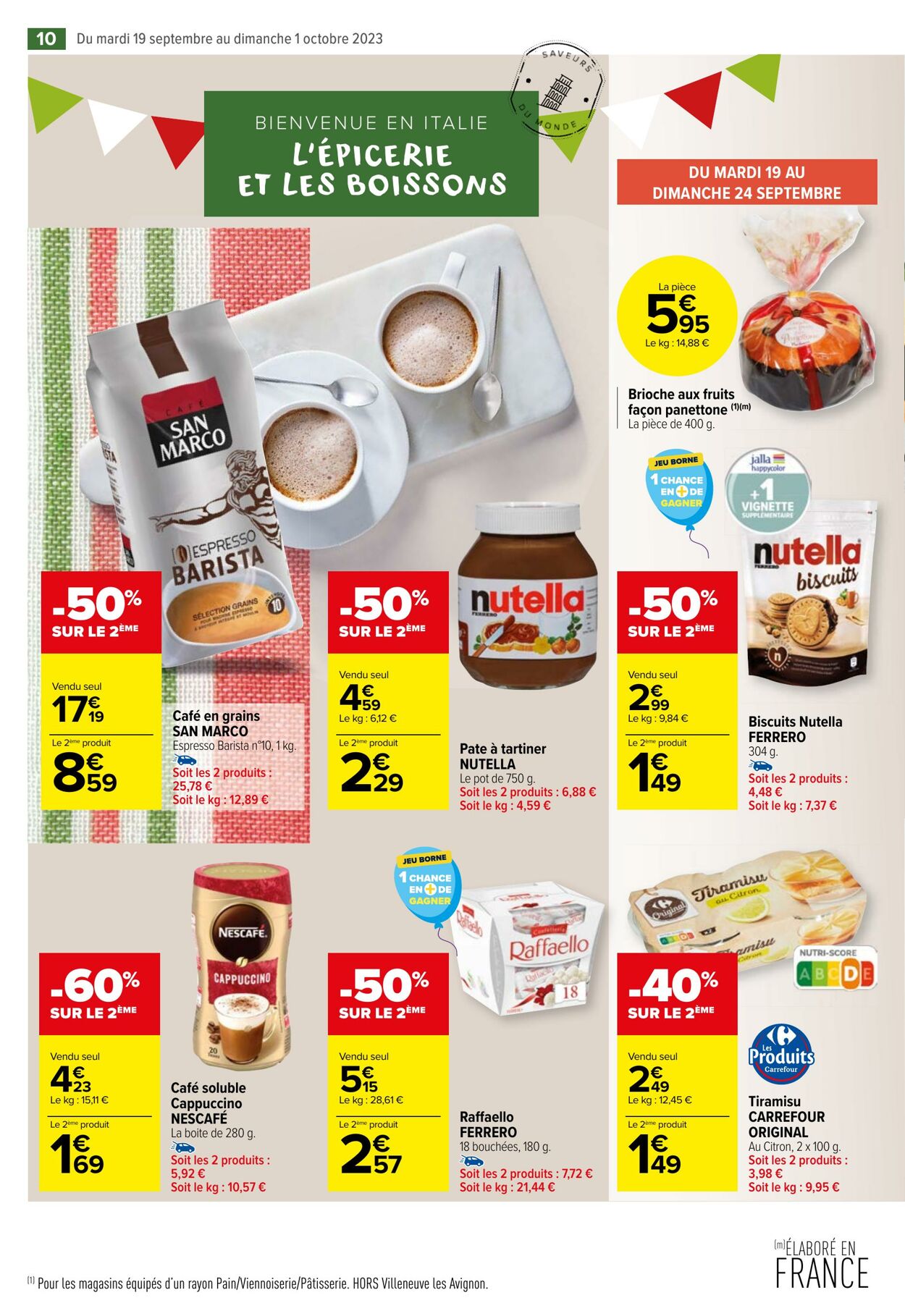 Catalogue Carrefour Market 19.09.2023 - 01.10.2023