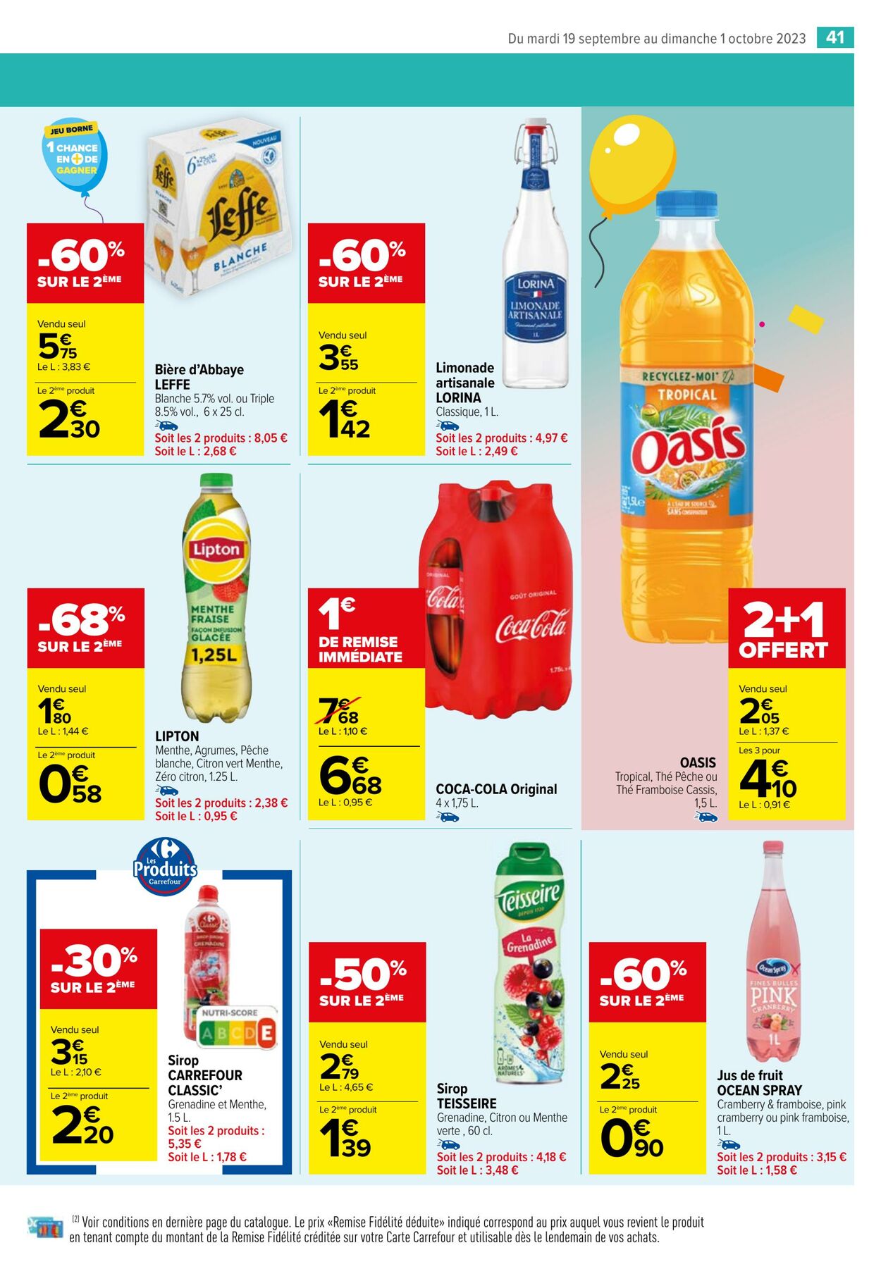 Catalogue Carrefour Market 19.09.2023 - 01.10.2023