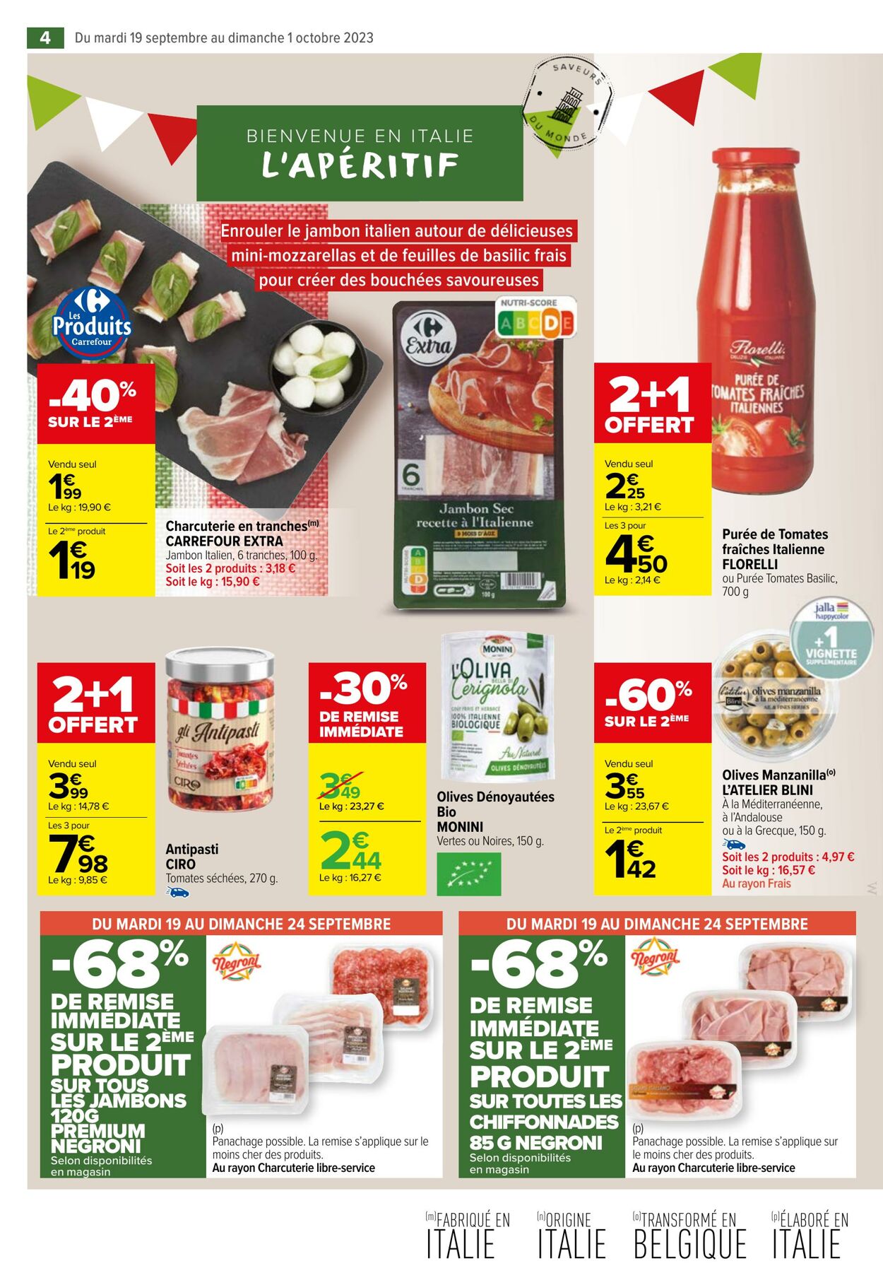 Catalogue Carrefour Market 19.09.2023 - 01.10.2023