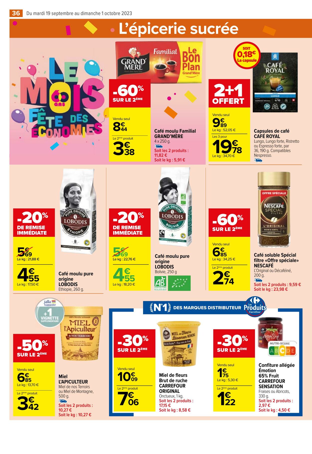 Catalogue Carrefour Market 19.09.2023 - 01.10.2023