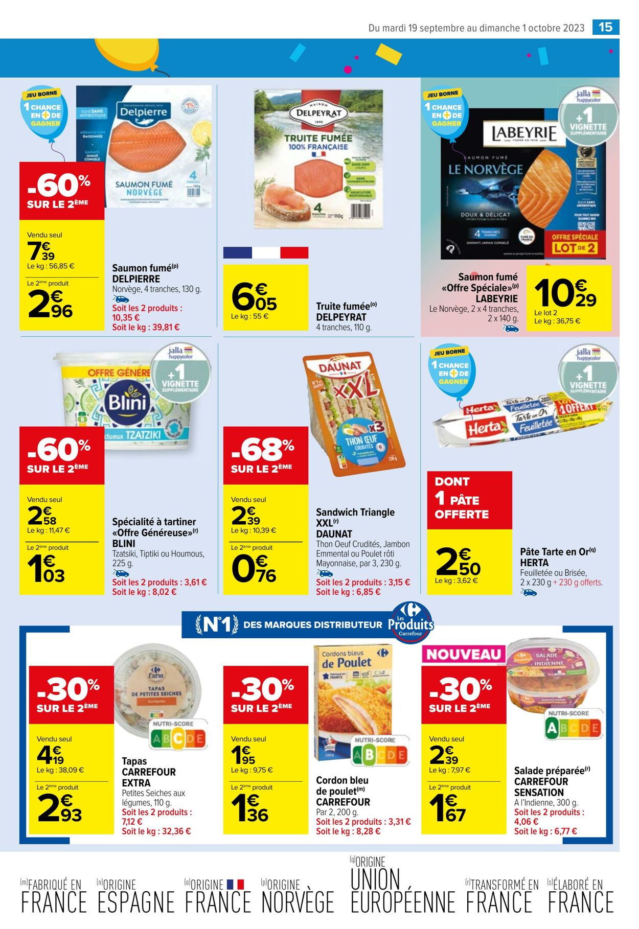 Catalogue Carrefour Market 19.09.2023 - 01.10.2023