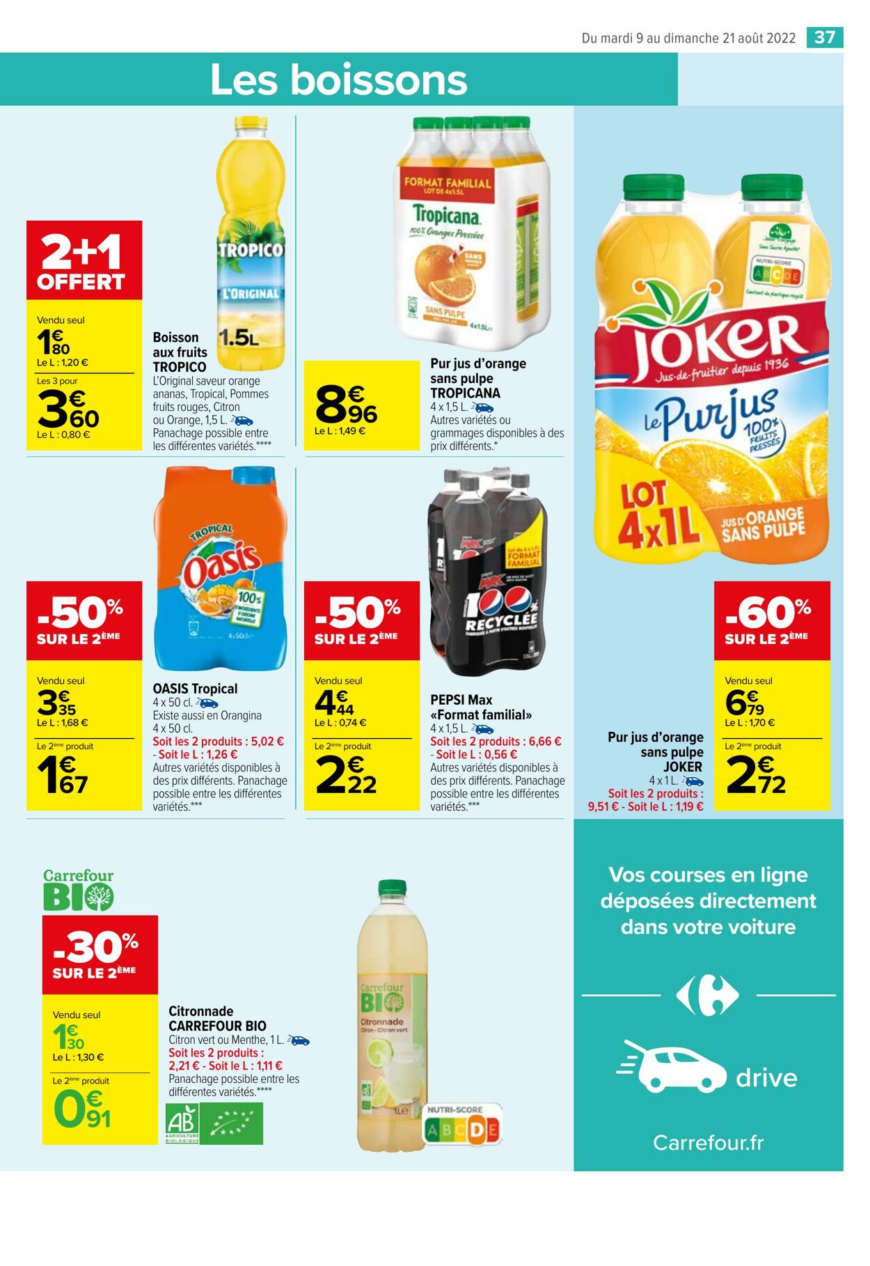 Catalogue Carrefour 09.08.2022 - 21.08.2022