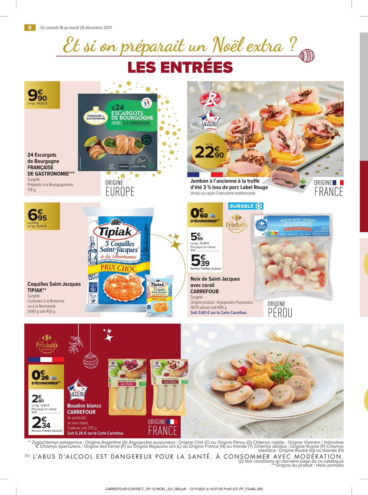 Catalogue Carrefour 18.12.2021 - 28.12.2021