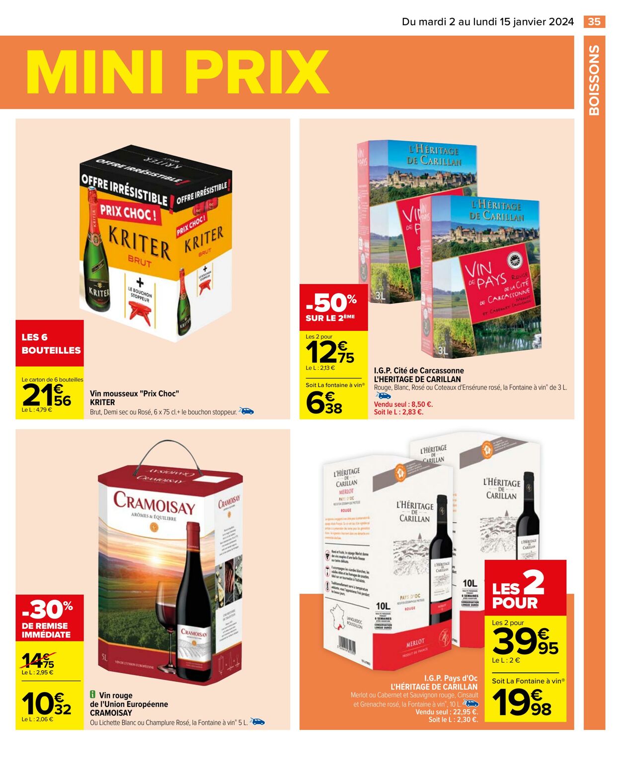 Catalogue Carrefour 02.01.2024 - 15.01.2024