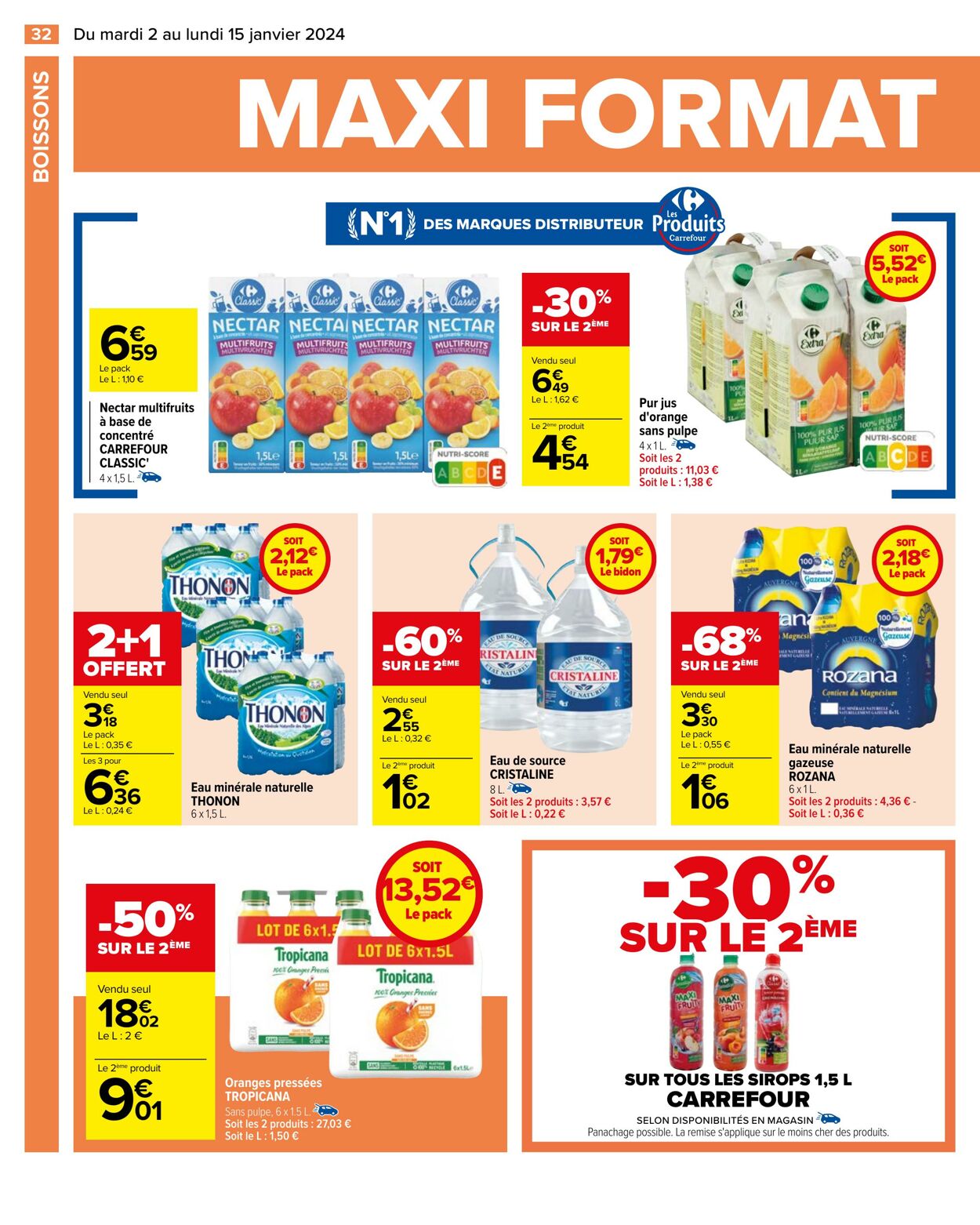 Catalogue Carrefour 02.01.2024 - 15.01.2024