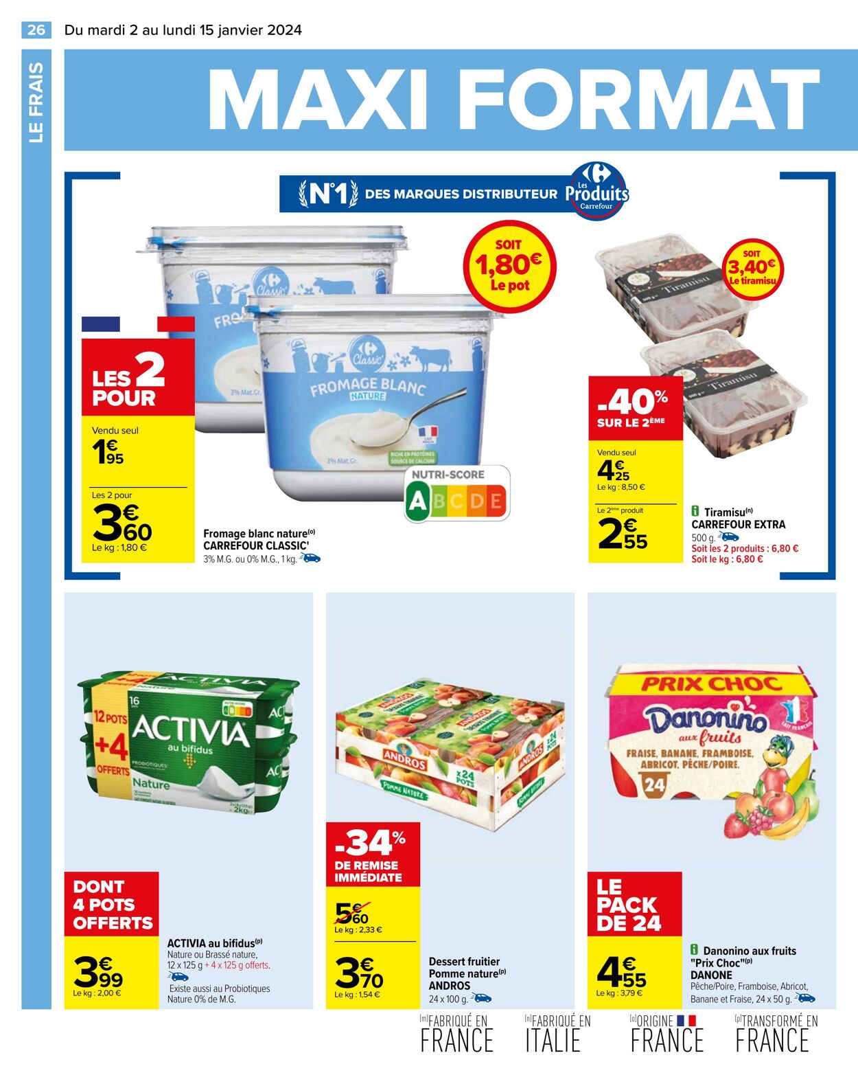 Catalogue Carrefour 02.01.2024 - 15.01.2024