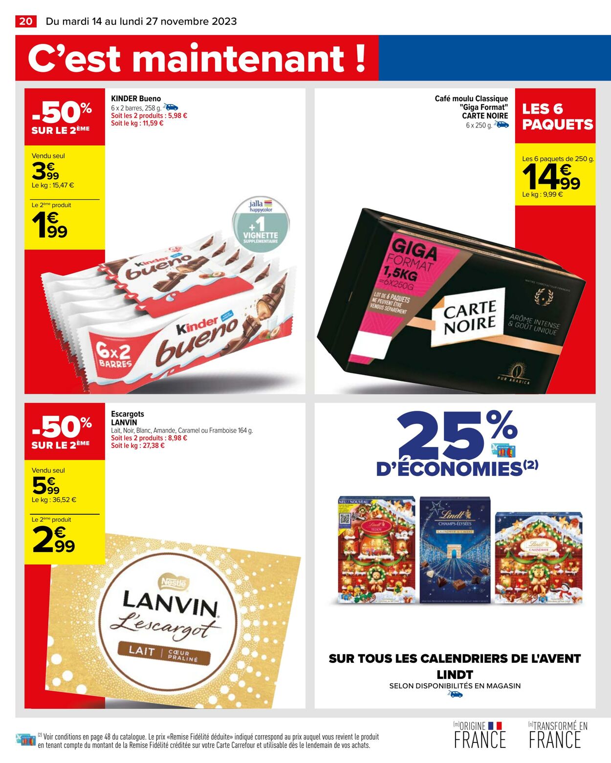 Catalogue Carrefour 14.11.2023 - 27.11.2023