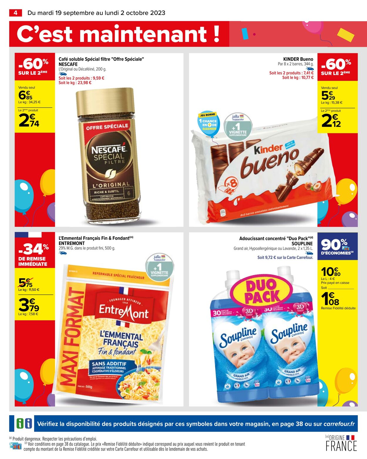 Catalogue Carrefour 19.09.2023 - 02.10.2023