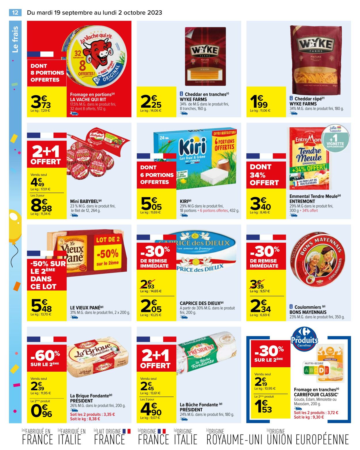 Catalogue Carrefour 19.09.2023 - 02.10.2023