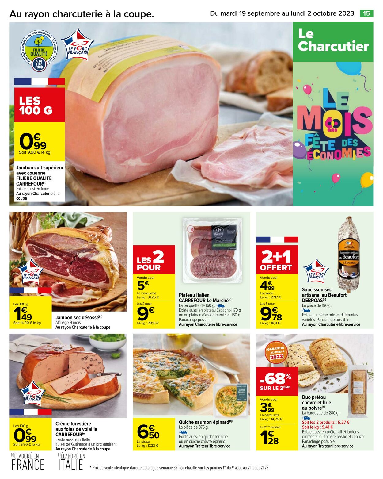 Catalogue Carrefour 19.09.2023 - 02.10.2023