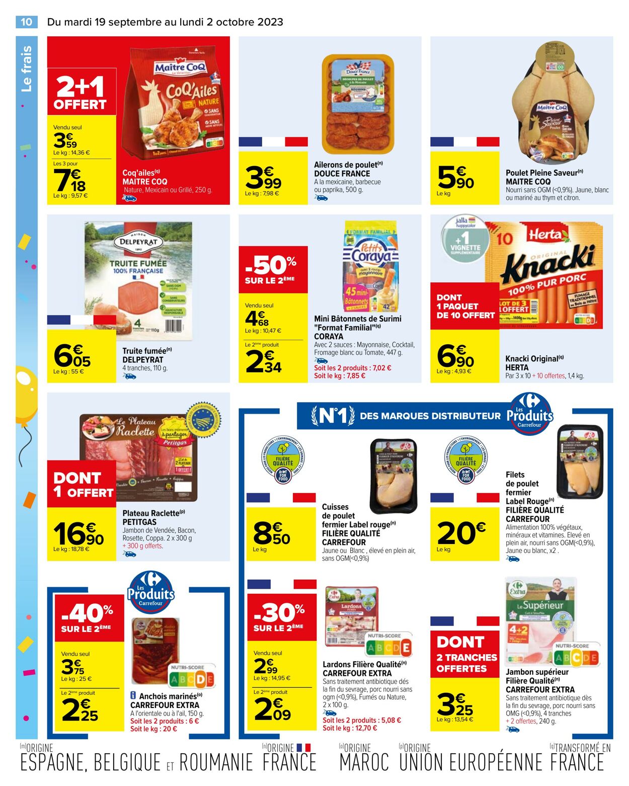 Catalogue Carrefour 19.09.2023 - 02.10.2023