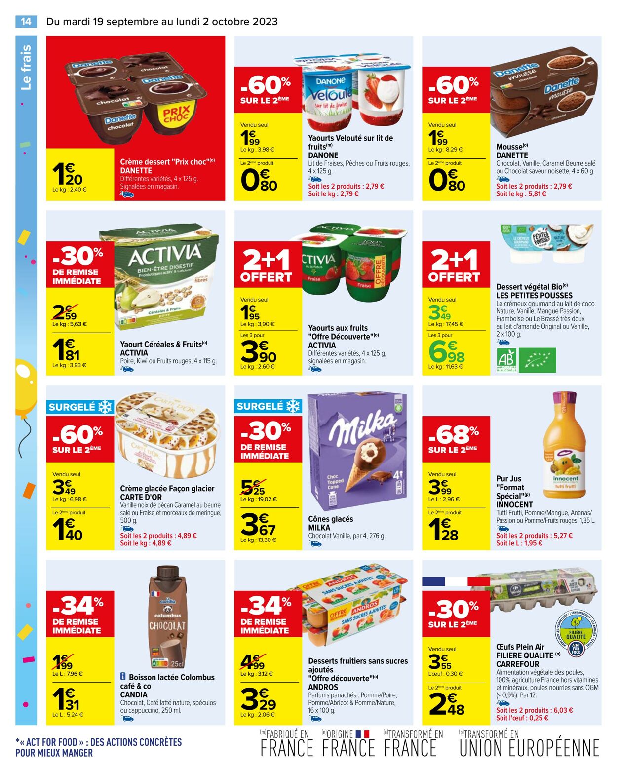 Catalogue Carrefour 19.09.2023 - 02.10.2023