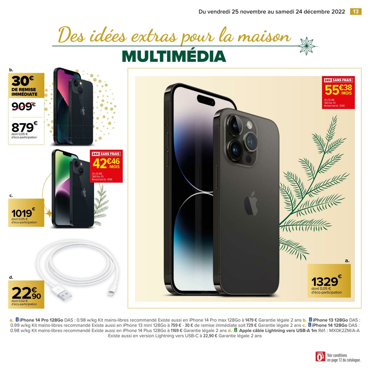 Catalogue Carrefour 25.11.2022 - 24.12.2022