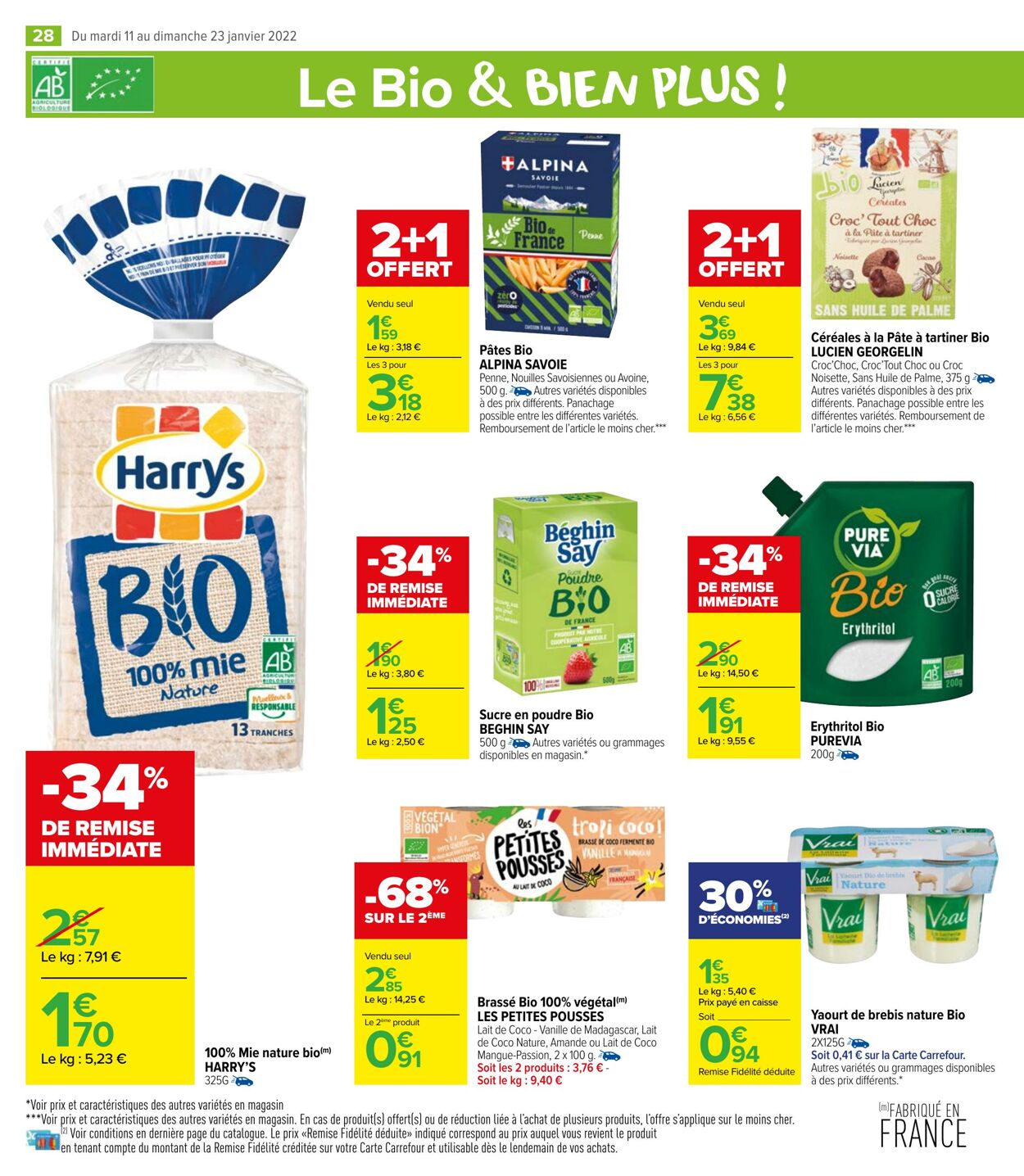 Catalogue Carrefour 11.01.2022 - 23.01.2022