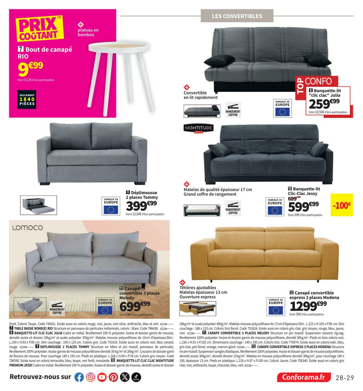 Catalogue Conforama 06.08.2024 - 27.08.2024