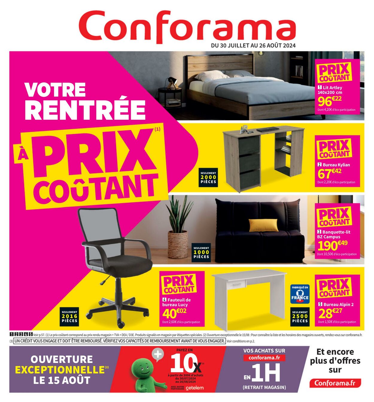 Catalogue Conforama 06.08.2024 - 27.08.2024