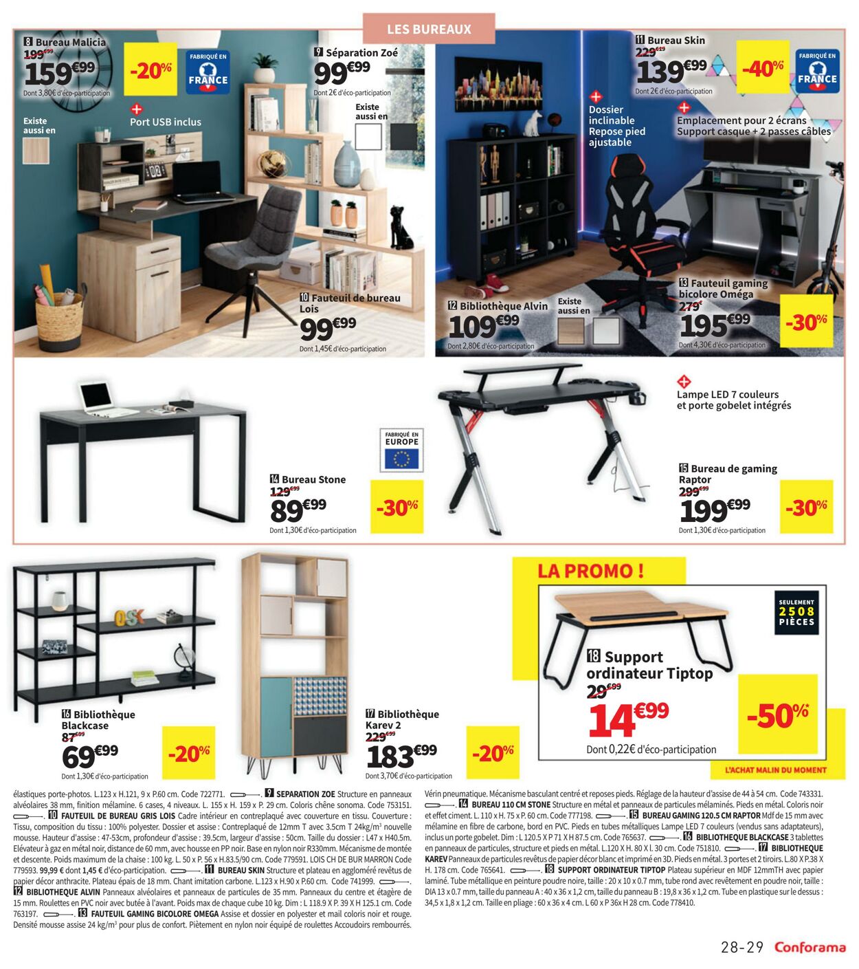 Catalogue Conforama 28.12.2023 - 22.01.2024