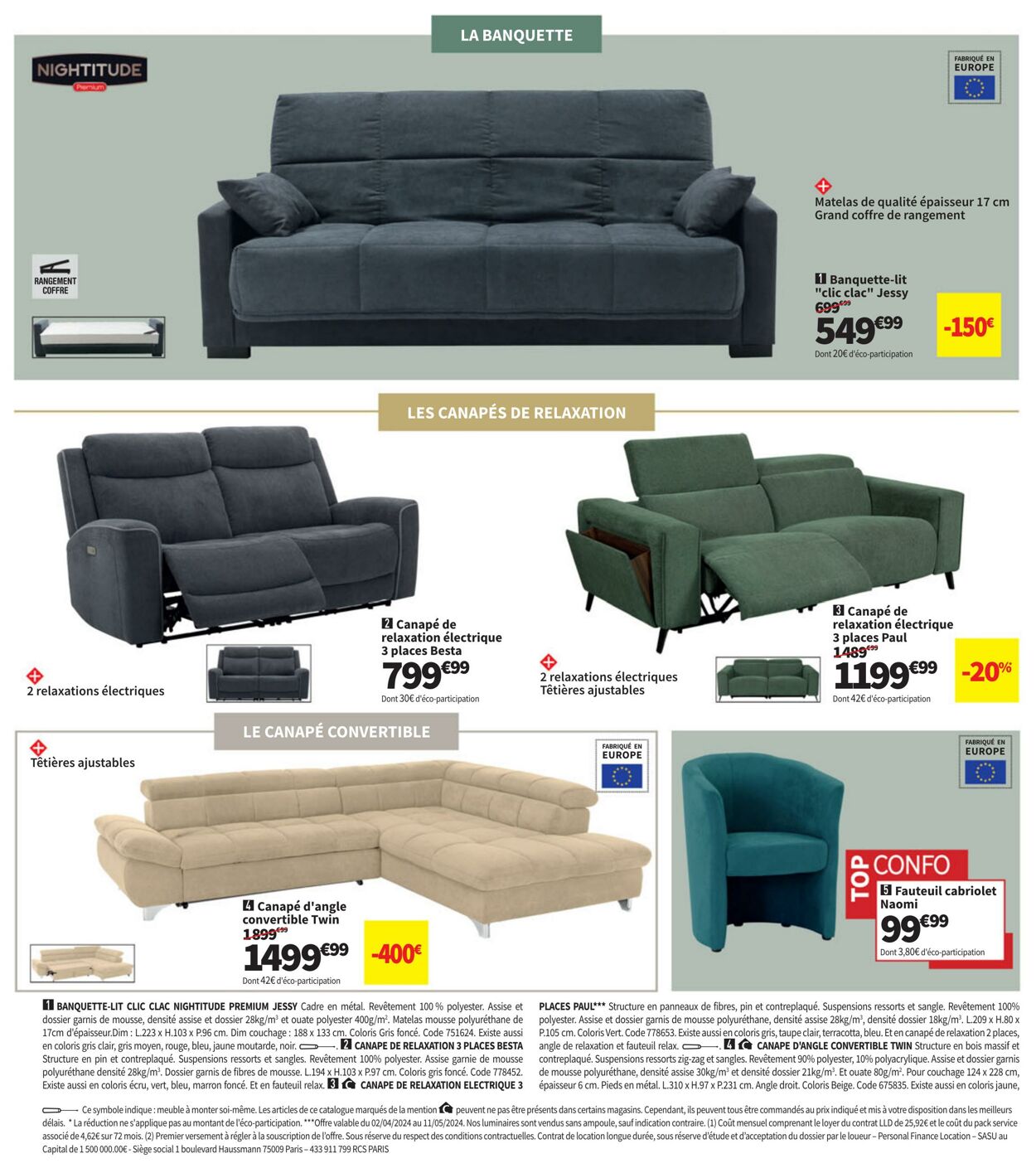 Catalogue Conforama 02.04.2024 - 13.04.2024