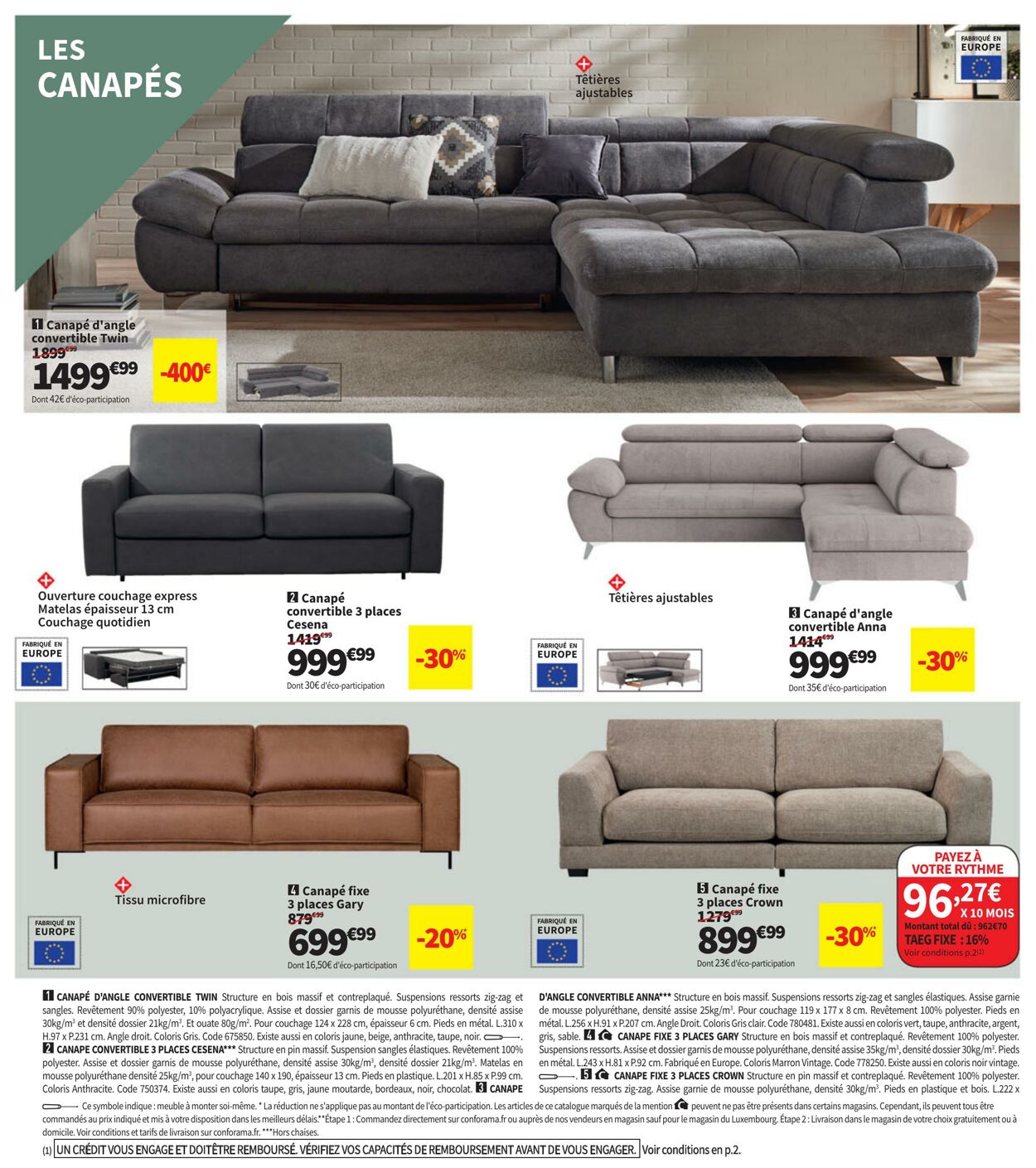 Catalogue Conforama 12.03.2024 - 01.04.2024