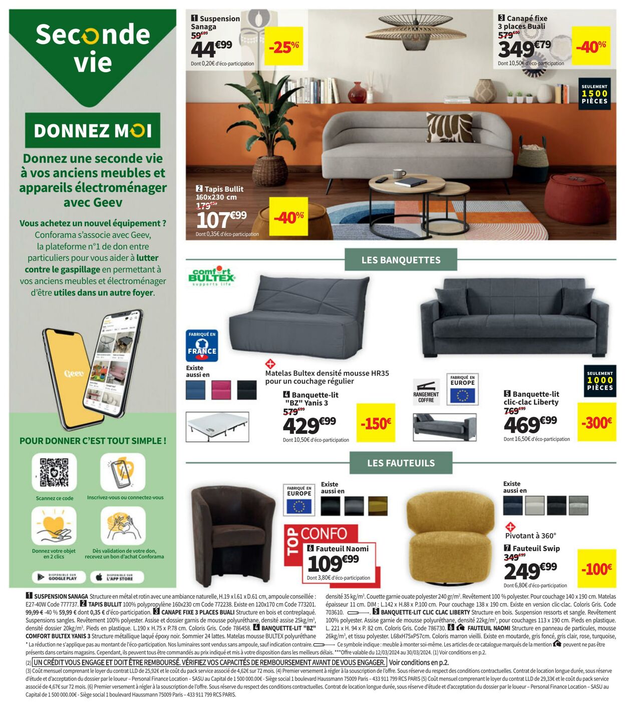 Catalogue Conforama 12.03.2024 - 01.04.2024