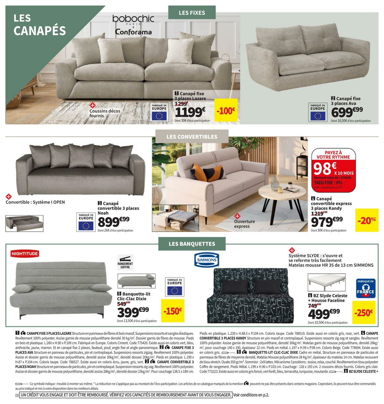 Catalogue Conforama 23.07.2024 - 06.08.2024