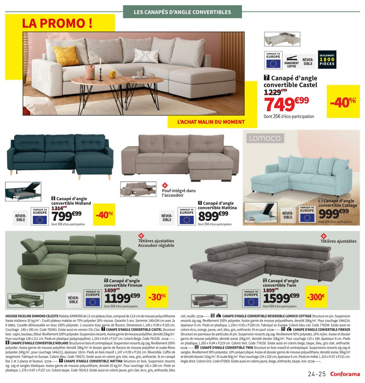 Catalogue Conforama 23.07.2024 - 06.08.2024