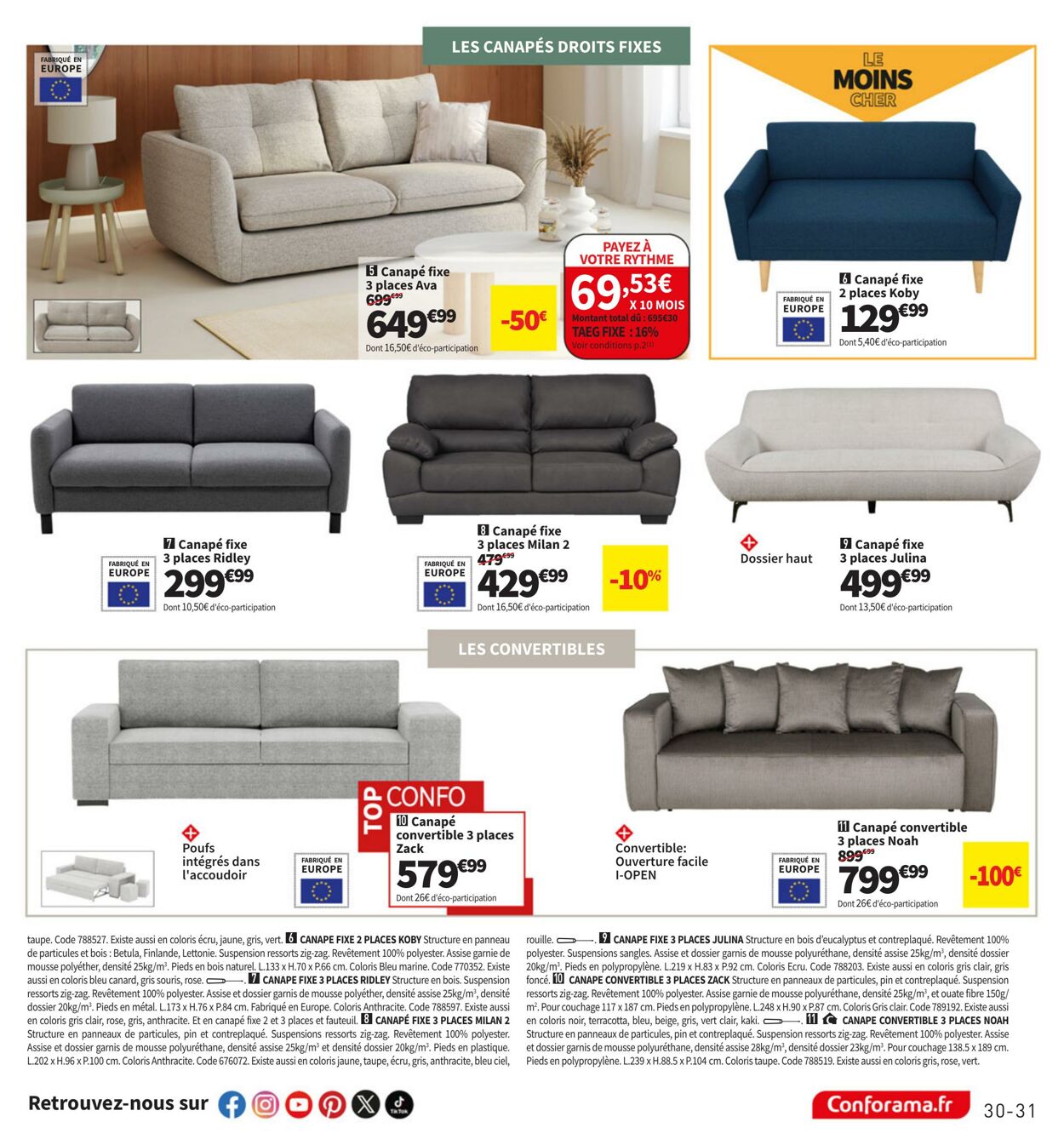 Catalogue Conforama 02.01.2025 - 28.01.2025