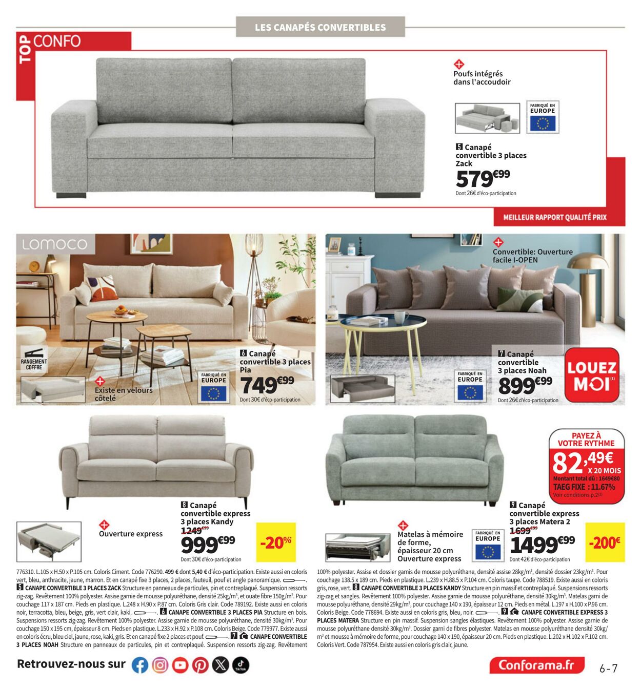 Catalogue Conforama 10.10.2024 - 10.11.2024