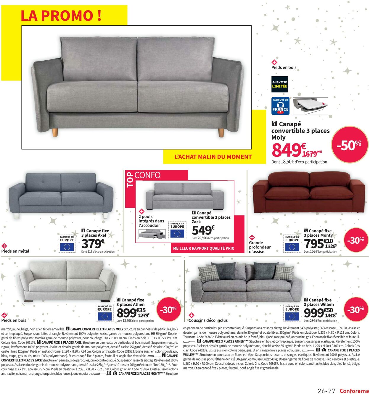 Catalogue Conforama 01.11.2022 - 26.12.2022