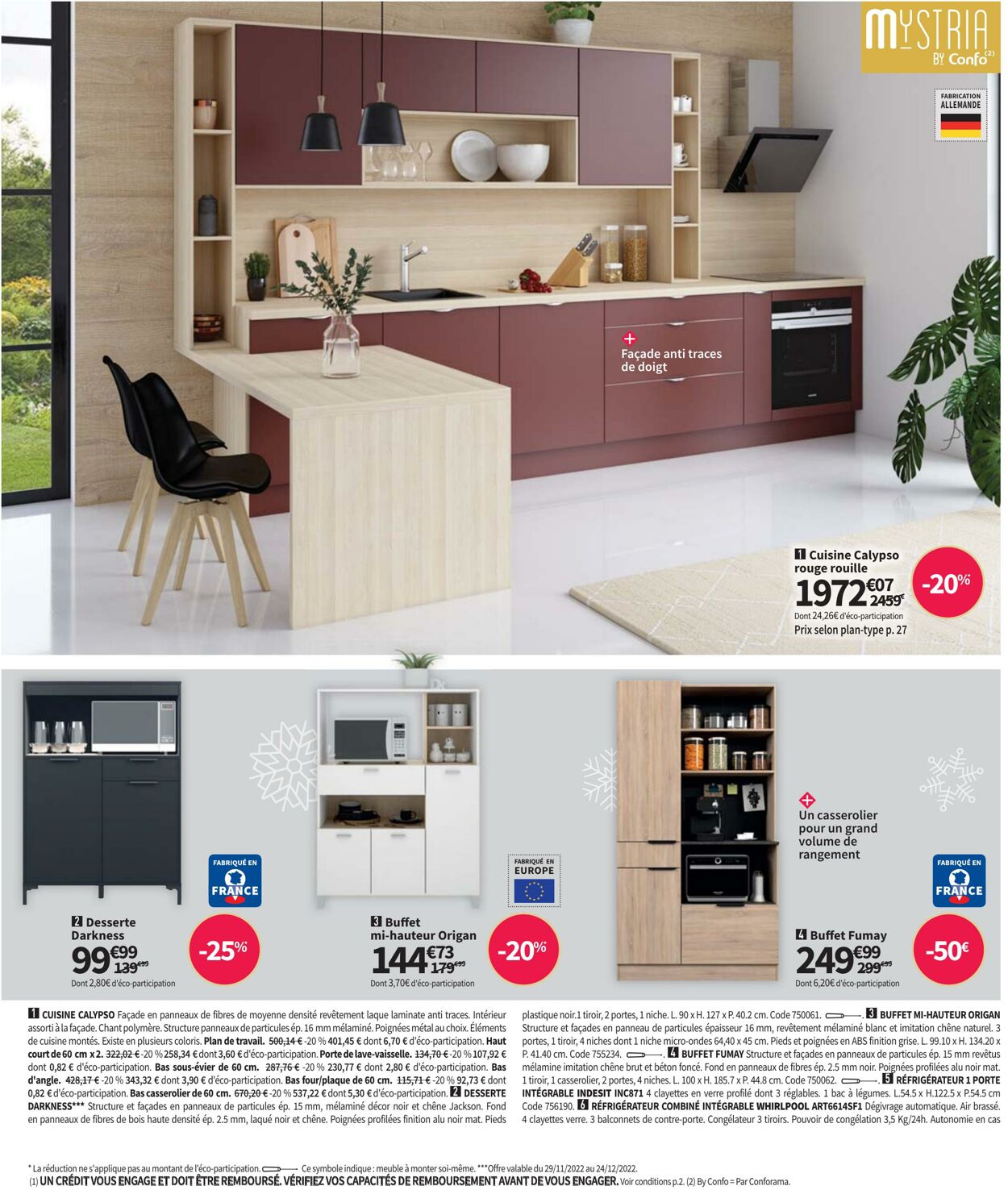 Catalogue Conforama 29.11.2022 - 26.12.2022