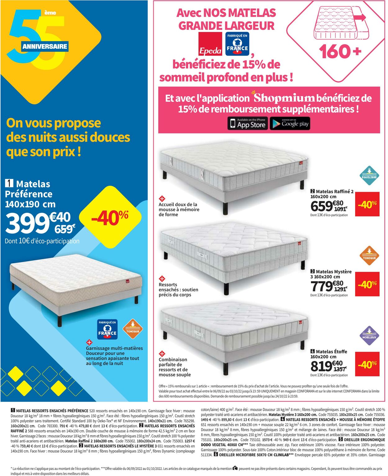 Catalogue Conforama 06.09.2022 - 03.10.2022