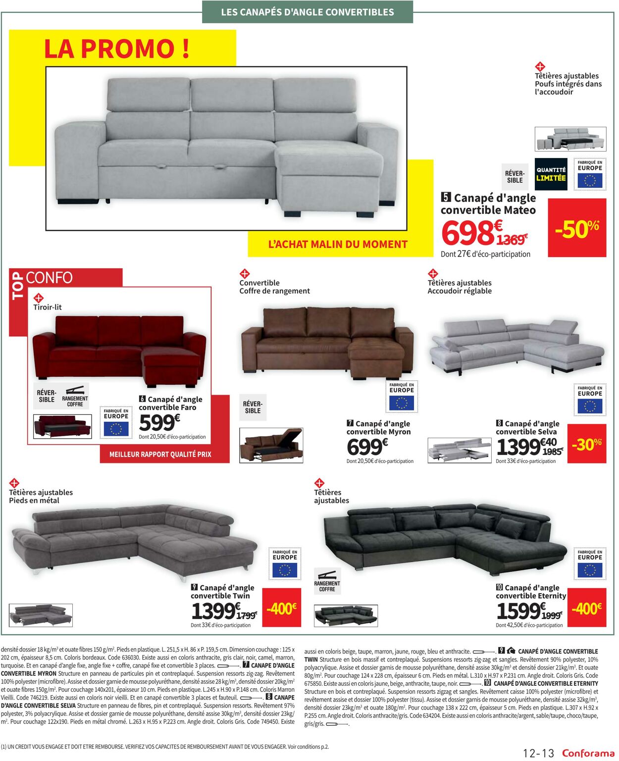 Catalogue Conforama 09.08.2022 - 05.09.2022