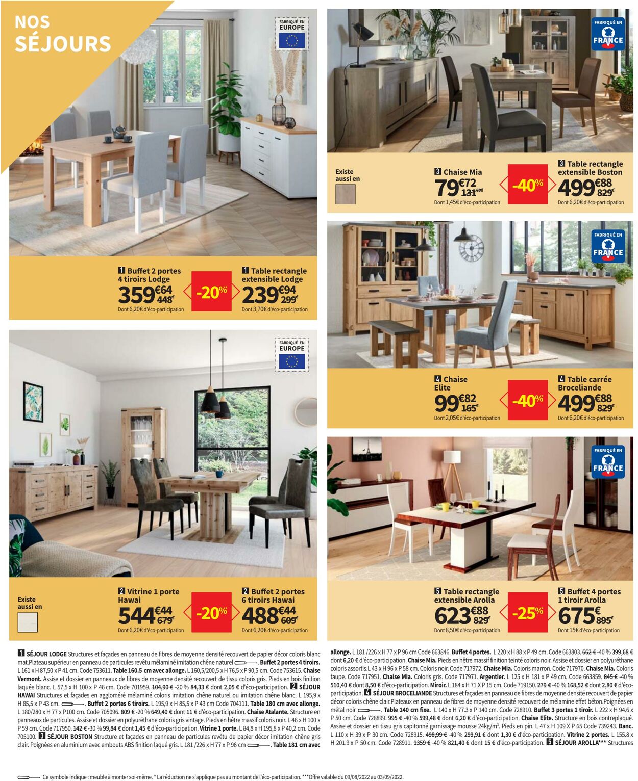 Catalogue Conforama 09.08.2022 - 05.09.2022