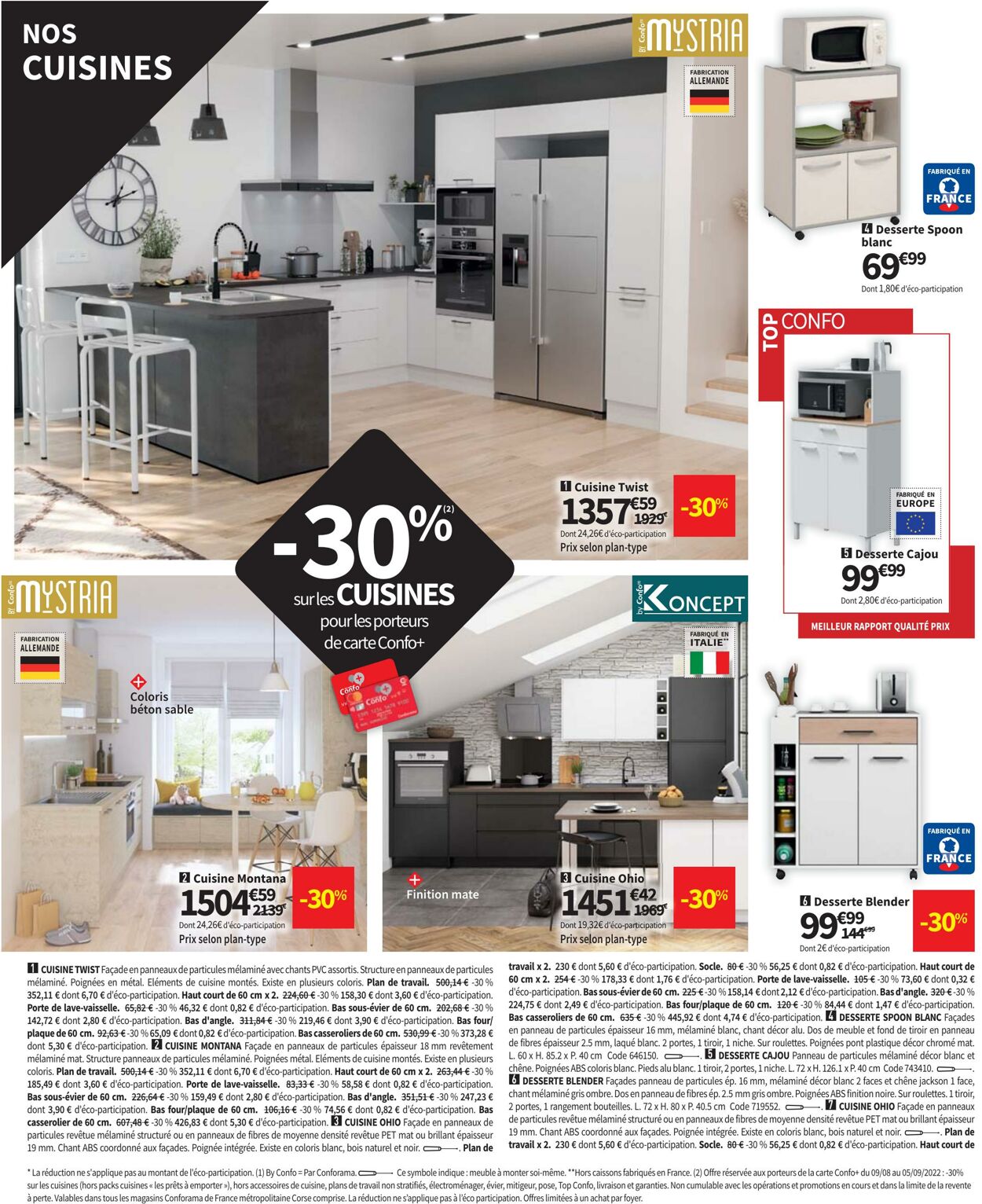 Catalogue Conforama 09.08.2022 - 05.09.2022