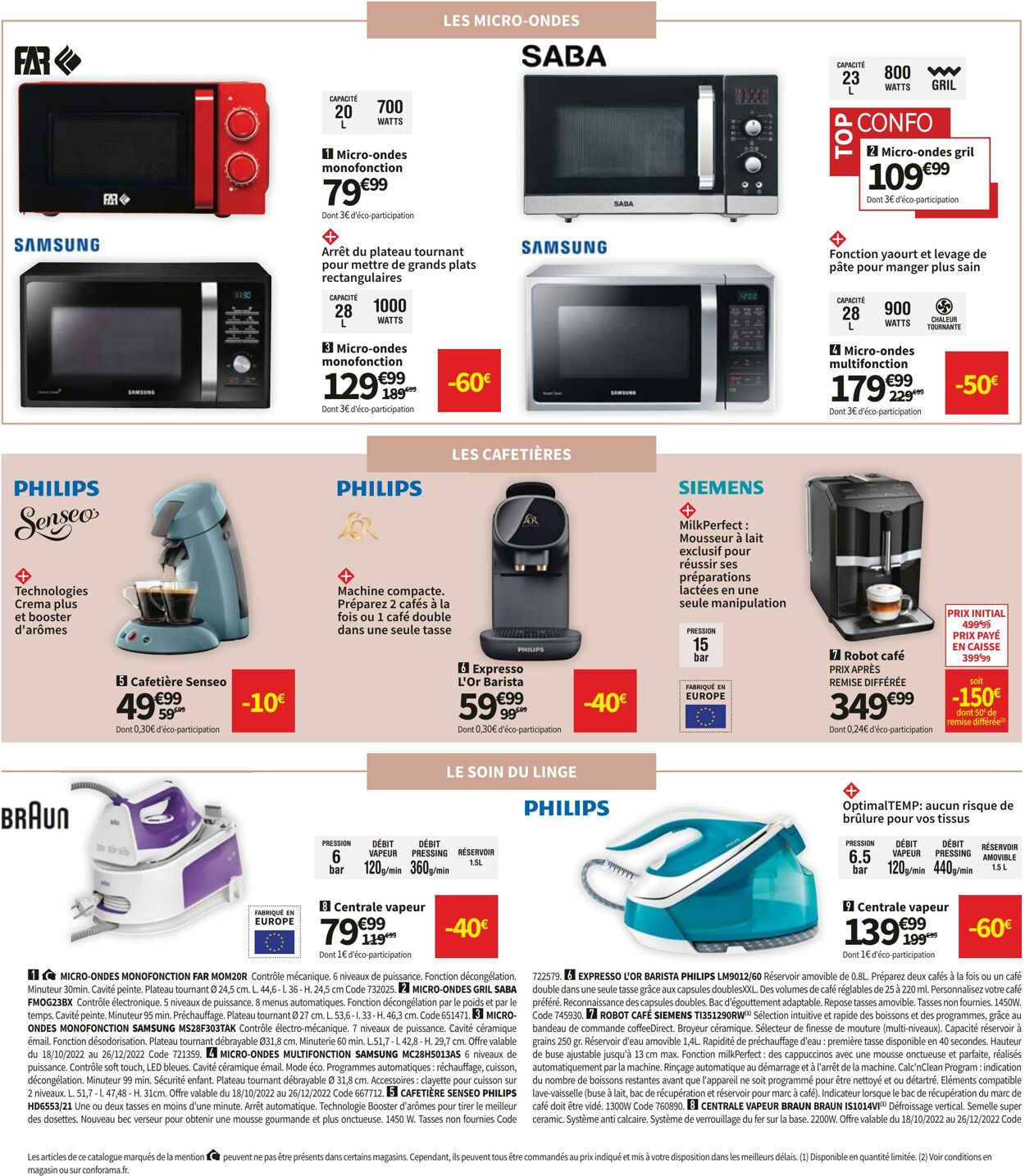 Catalogue Conforama 18.10.2022 - 14.11.2022