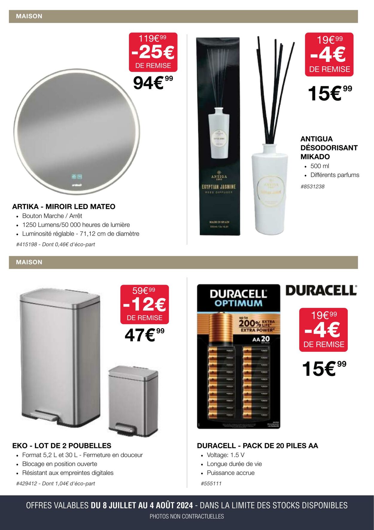 Catalogue Costco 08.07.2024 - 04.08.2024