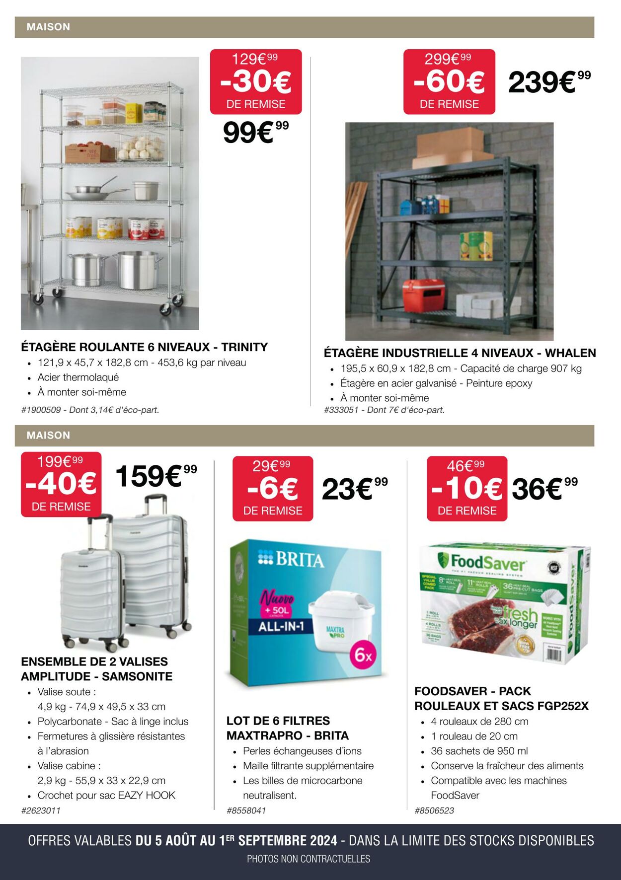 Catalogue Costco 06.08.2024 - 01.09.2024