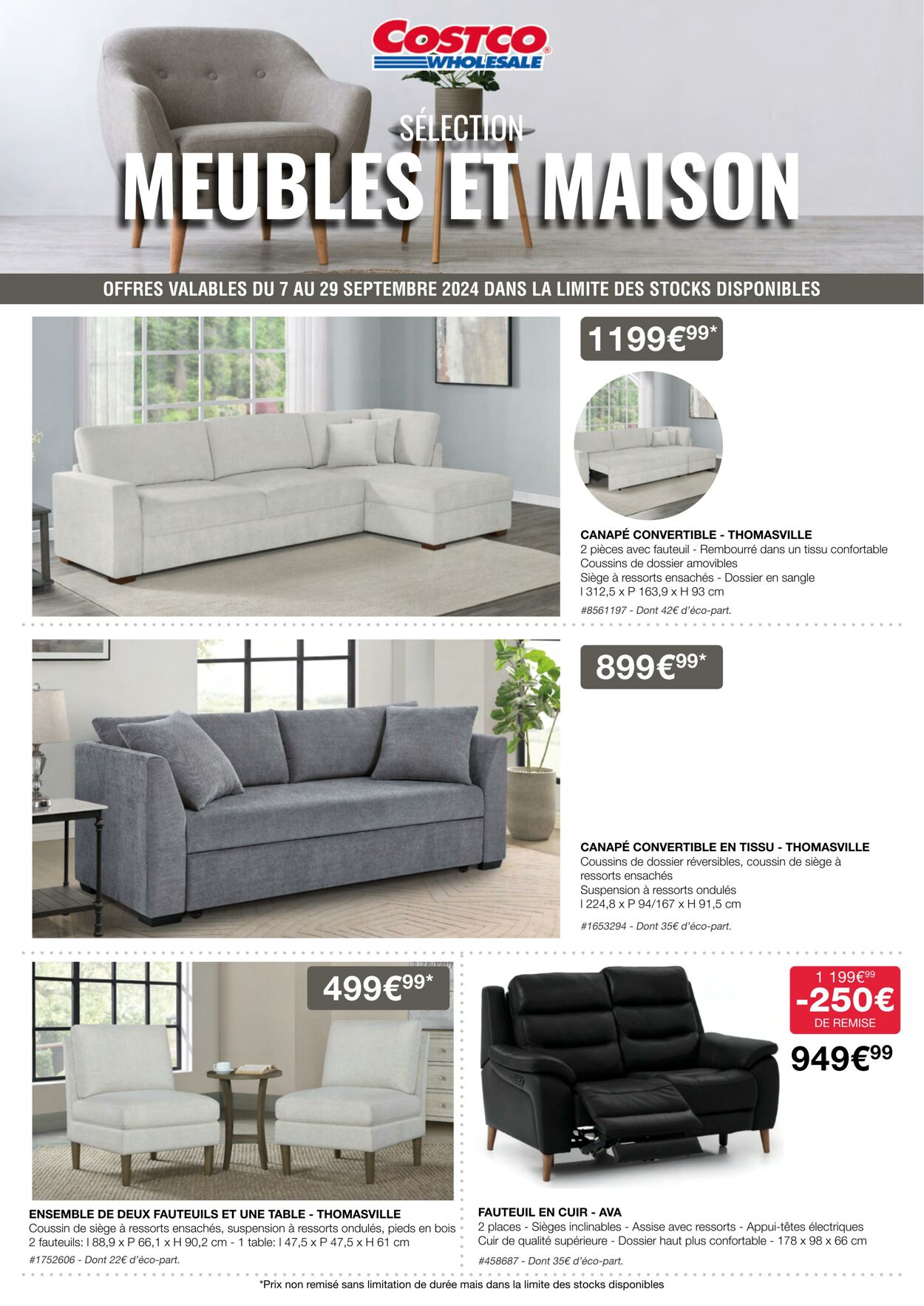 Catalogue Costco 18.09.2024 - 30.09.2024