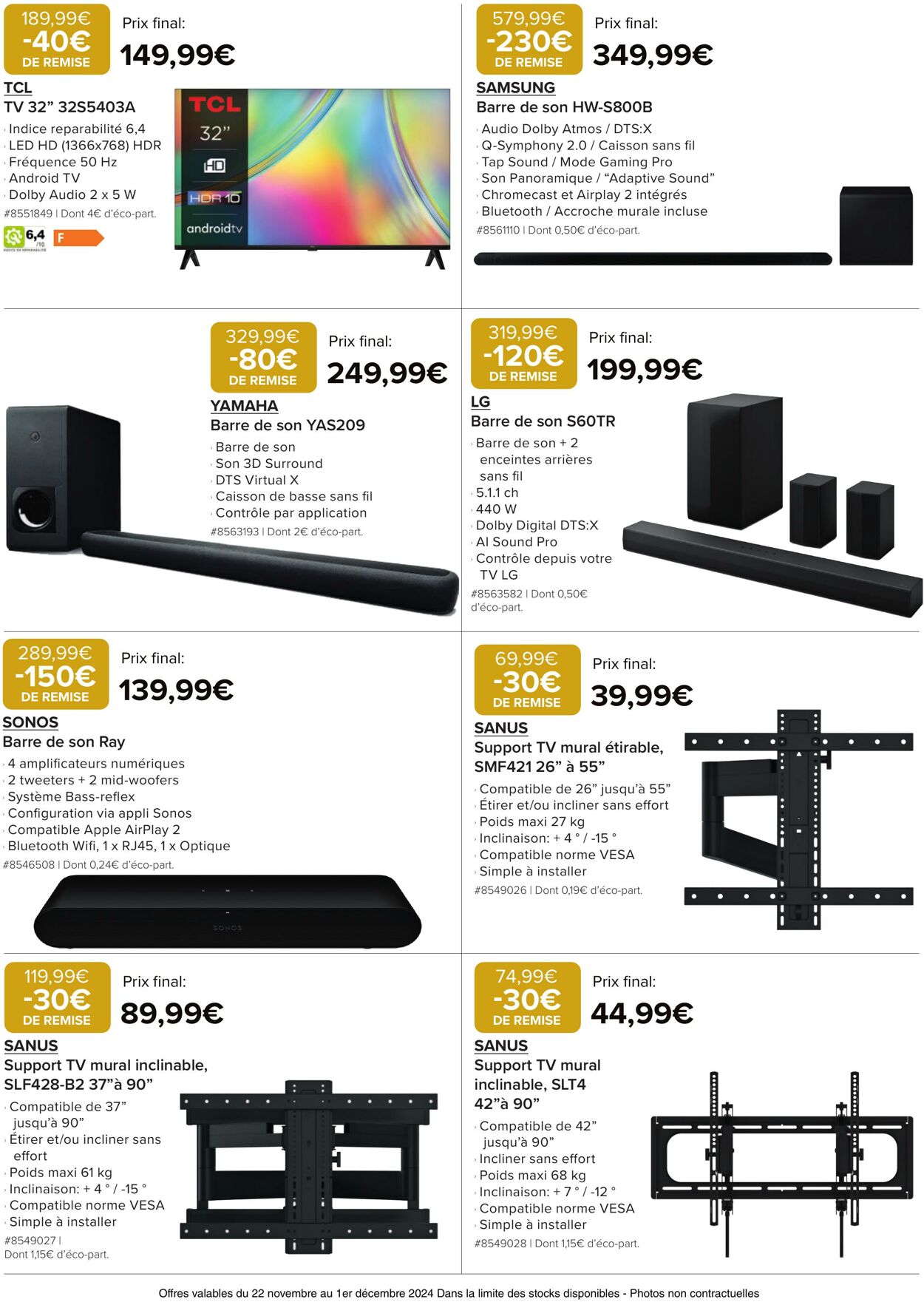 Catalogue Costco 23.11.2024 - 08.12.2024