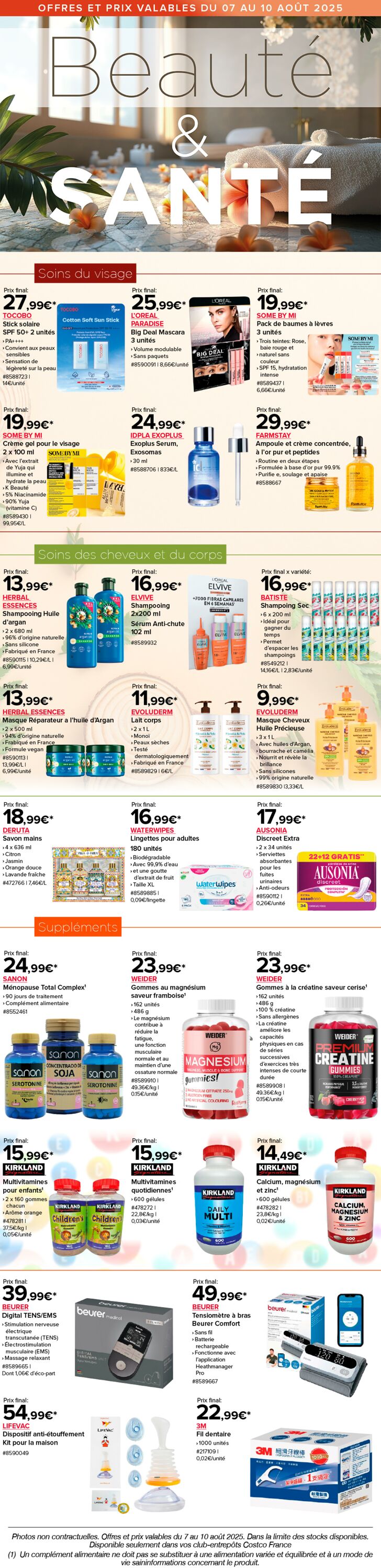 Catalogue Costco 11.08.2025 - 25.08.2025